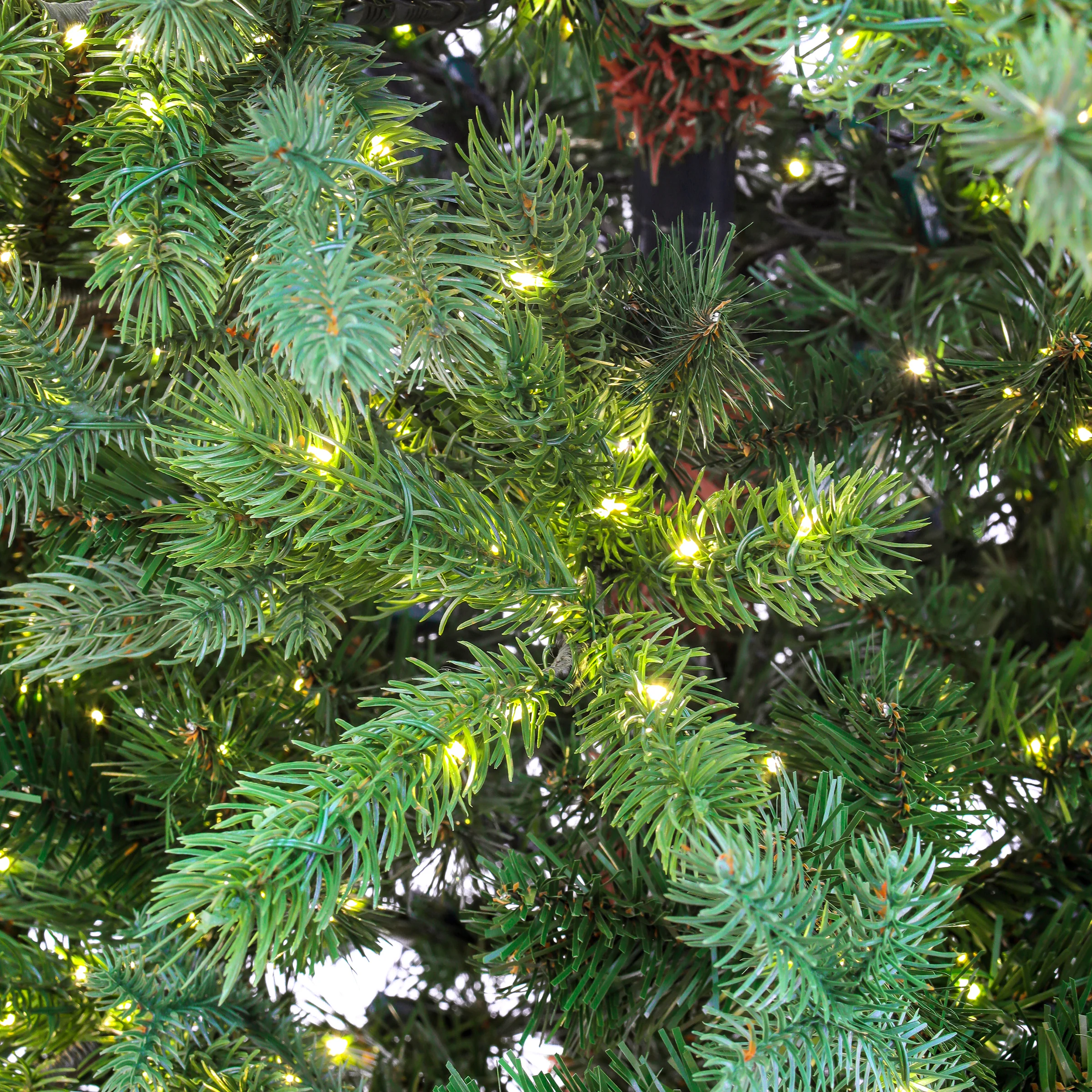 10 ft. Pre-Lit Lark Pine Feel Real Medium Tree with Warm White LED Rice Lights - Image 7