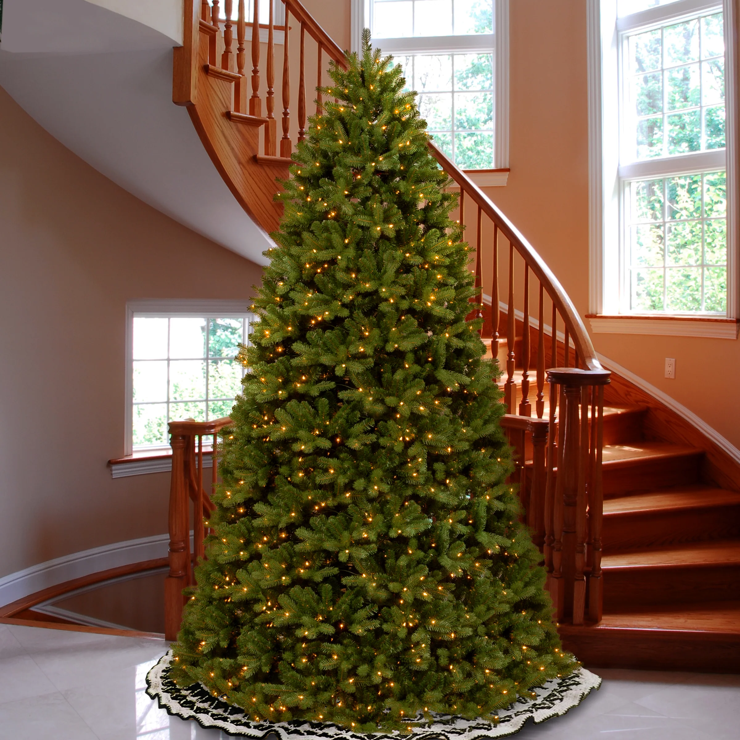 12 ft. Pre-Lit Newberry Spruce Tree with Clear Lights - Image 2