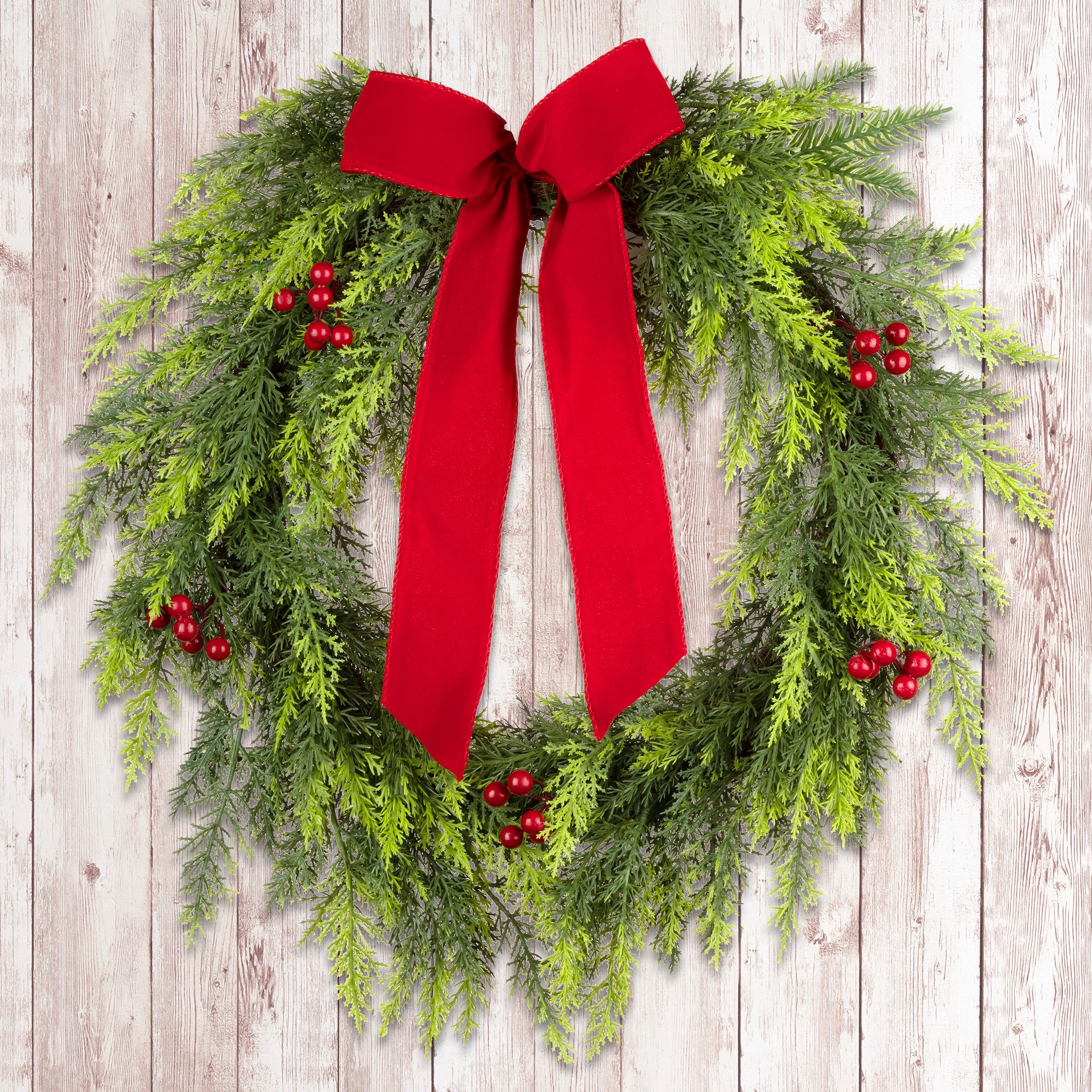 24 in. Christmas Classic Wreath - Image 2