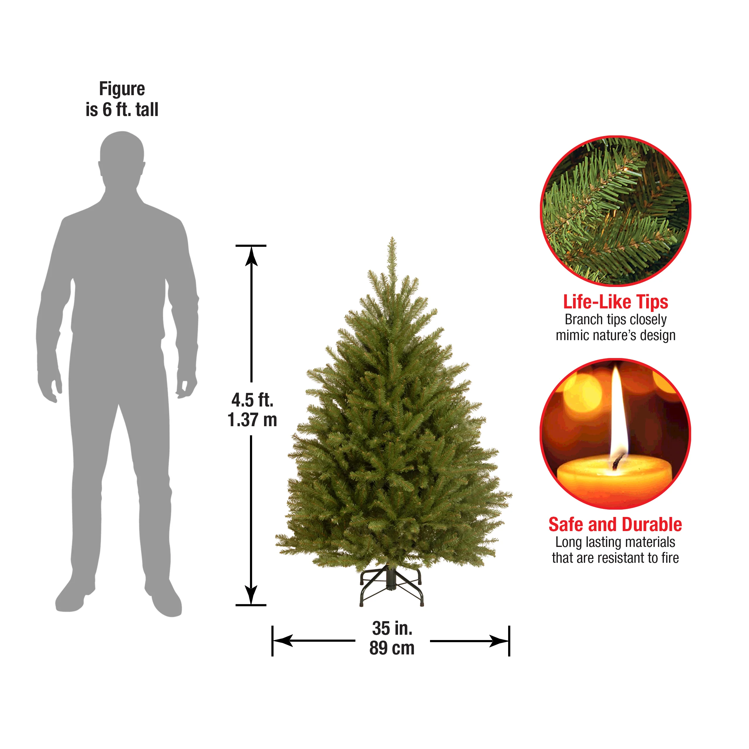 4.5 ft. Dunhill Fir Tree - Image 11