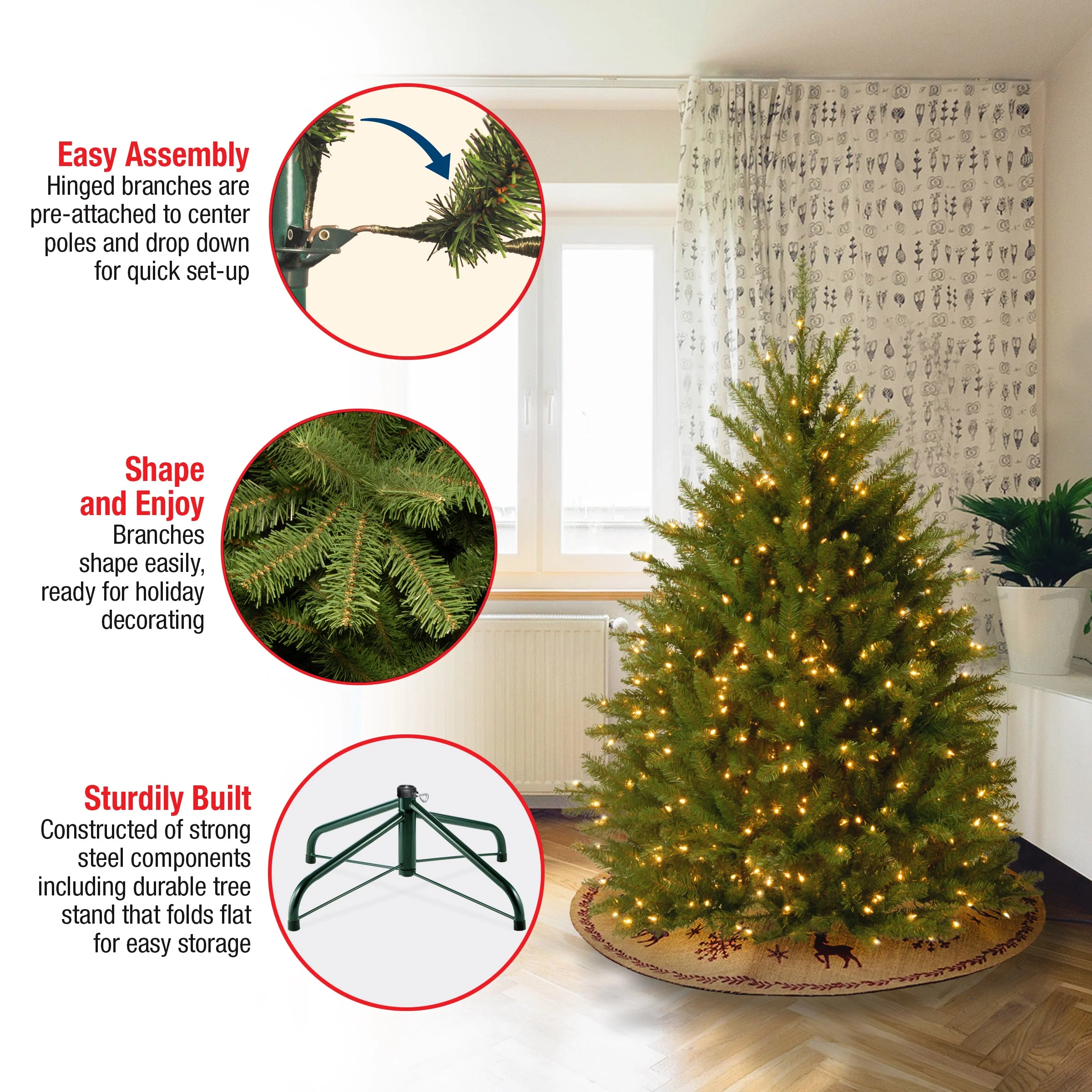 4.5 ft. Dunhill Fir Tree - Image 5