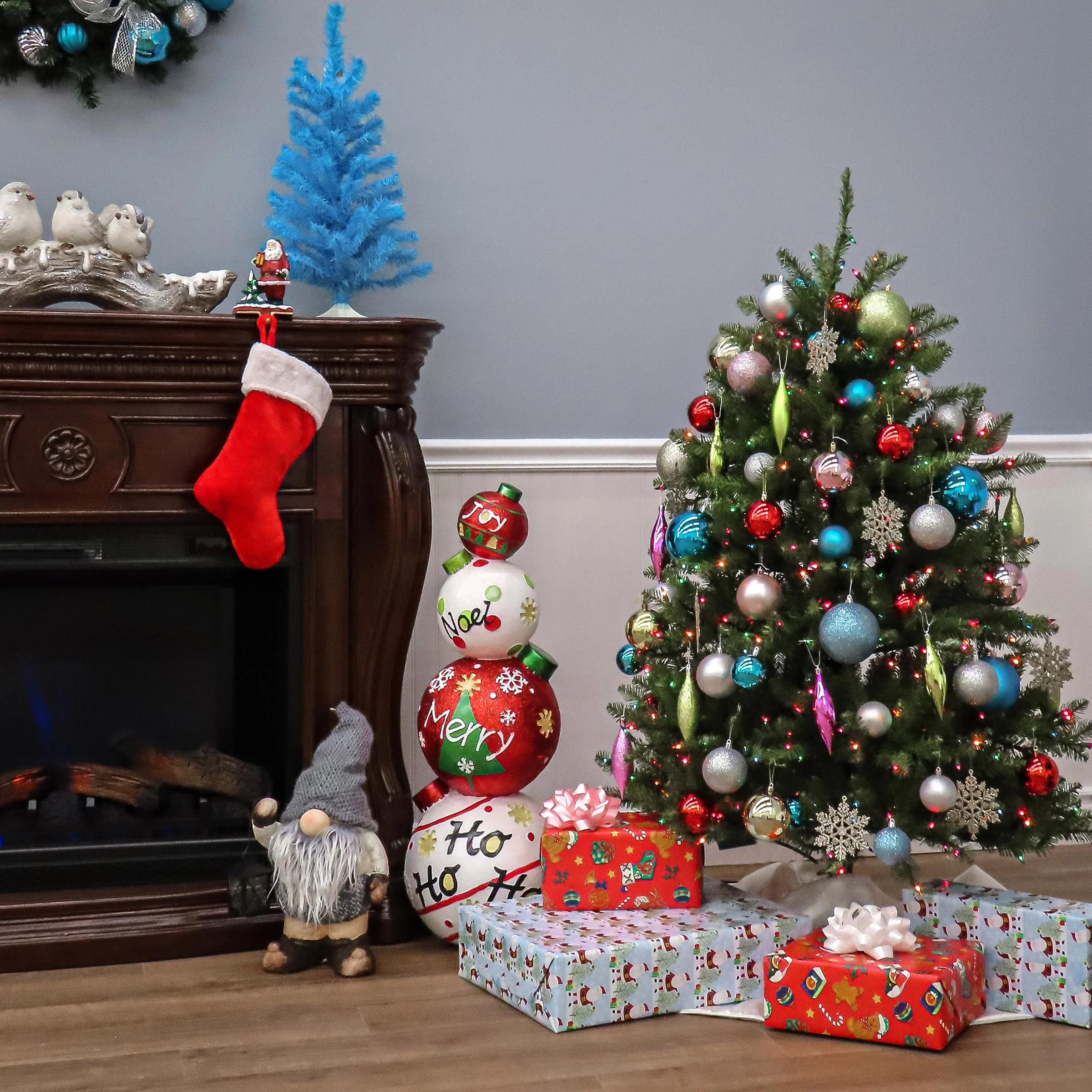 4.5 ft. Pre-Lit Dunhill Fir Tree with Multicolor Lights, Plug-In - Image 5
