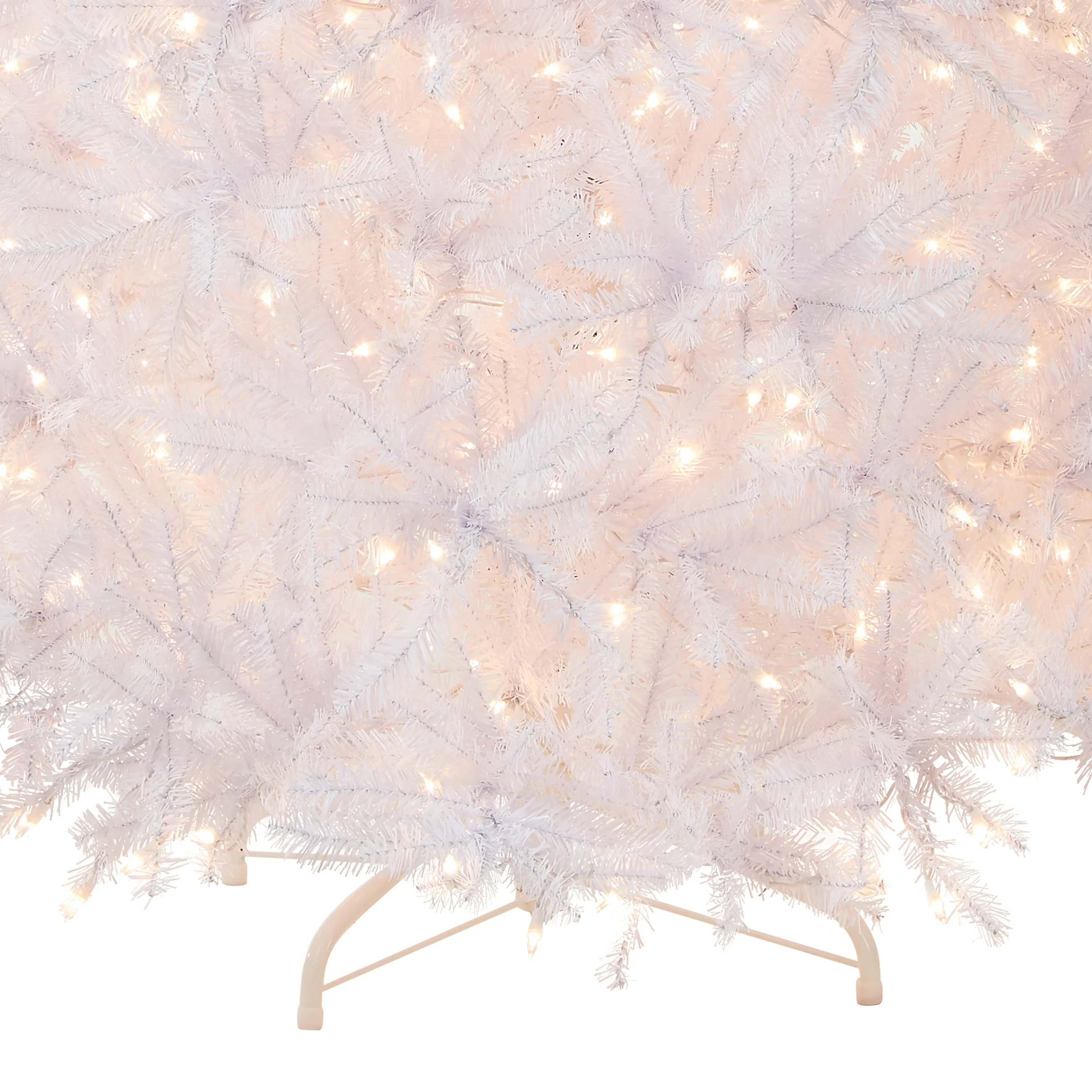 6.5 ft. Pre-Lit Dunhill Fir White Tree with Clear Lights, Plug-In - Image 5