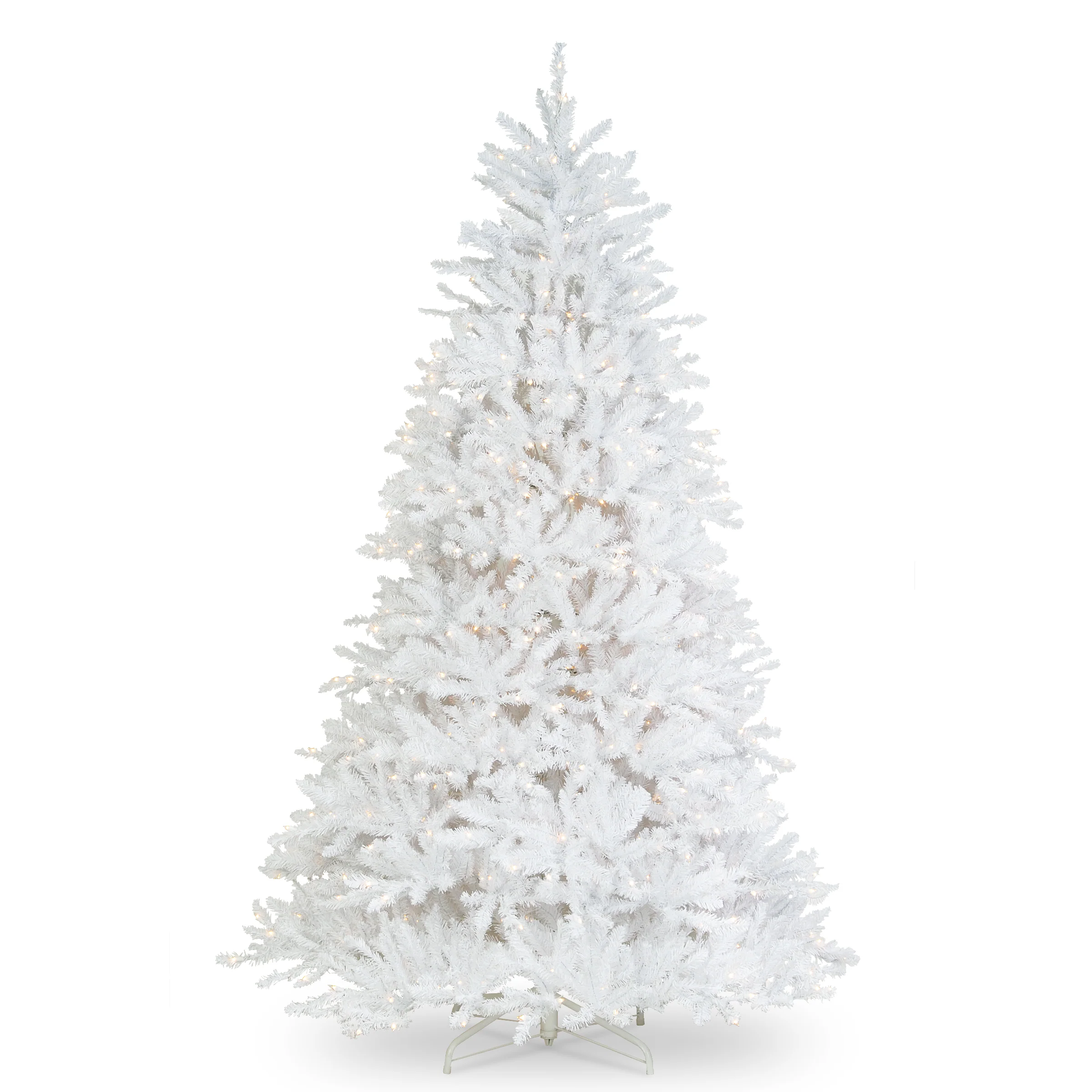 6.5 ft. Pre-Lit Dunhill Fir White Tree with Clear Lights, Plug-In - Image 8