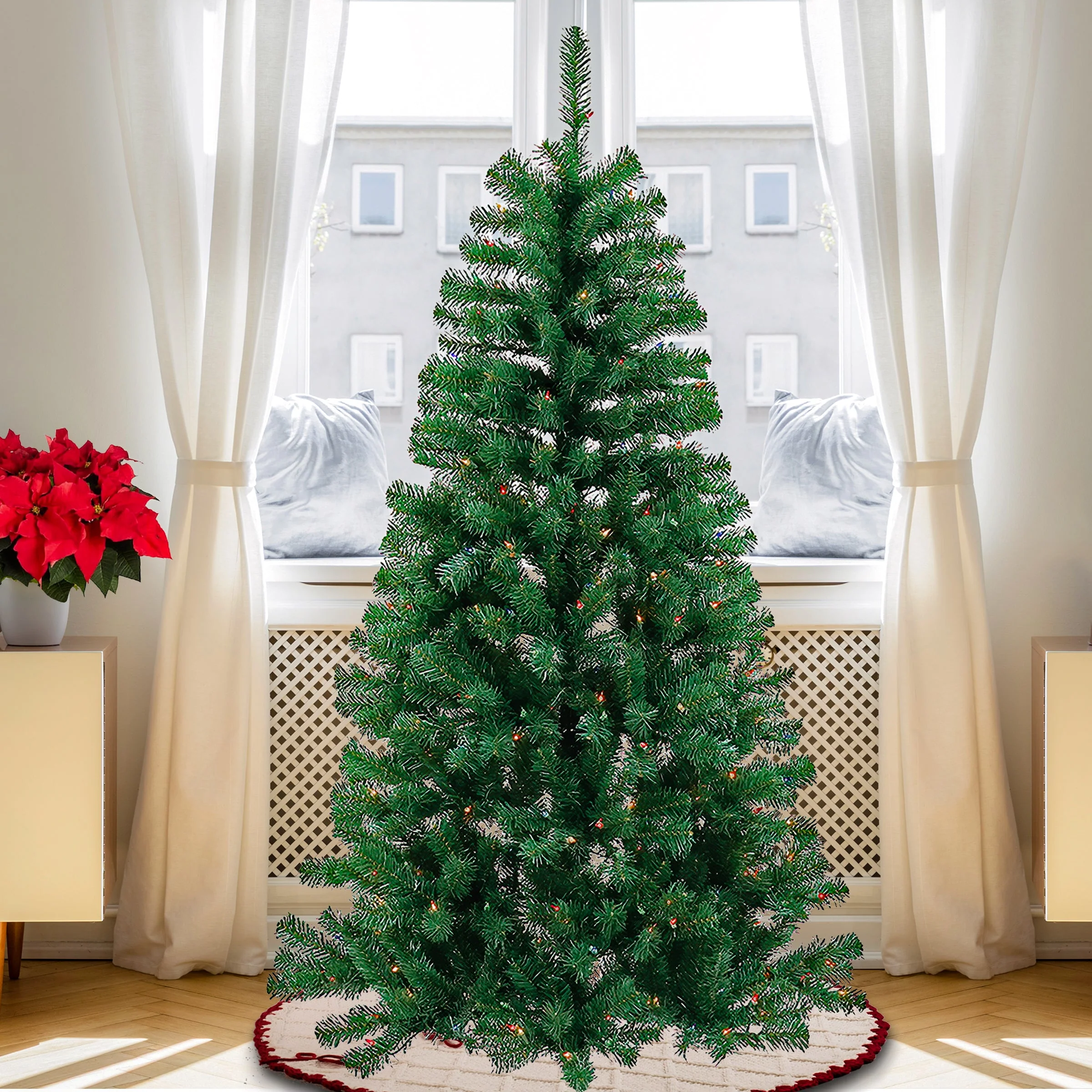 6 ft. Acacia Tree with Multicolor Lights, Plug-In - Image 12