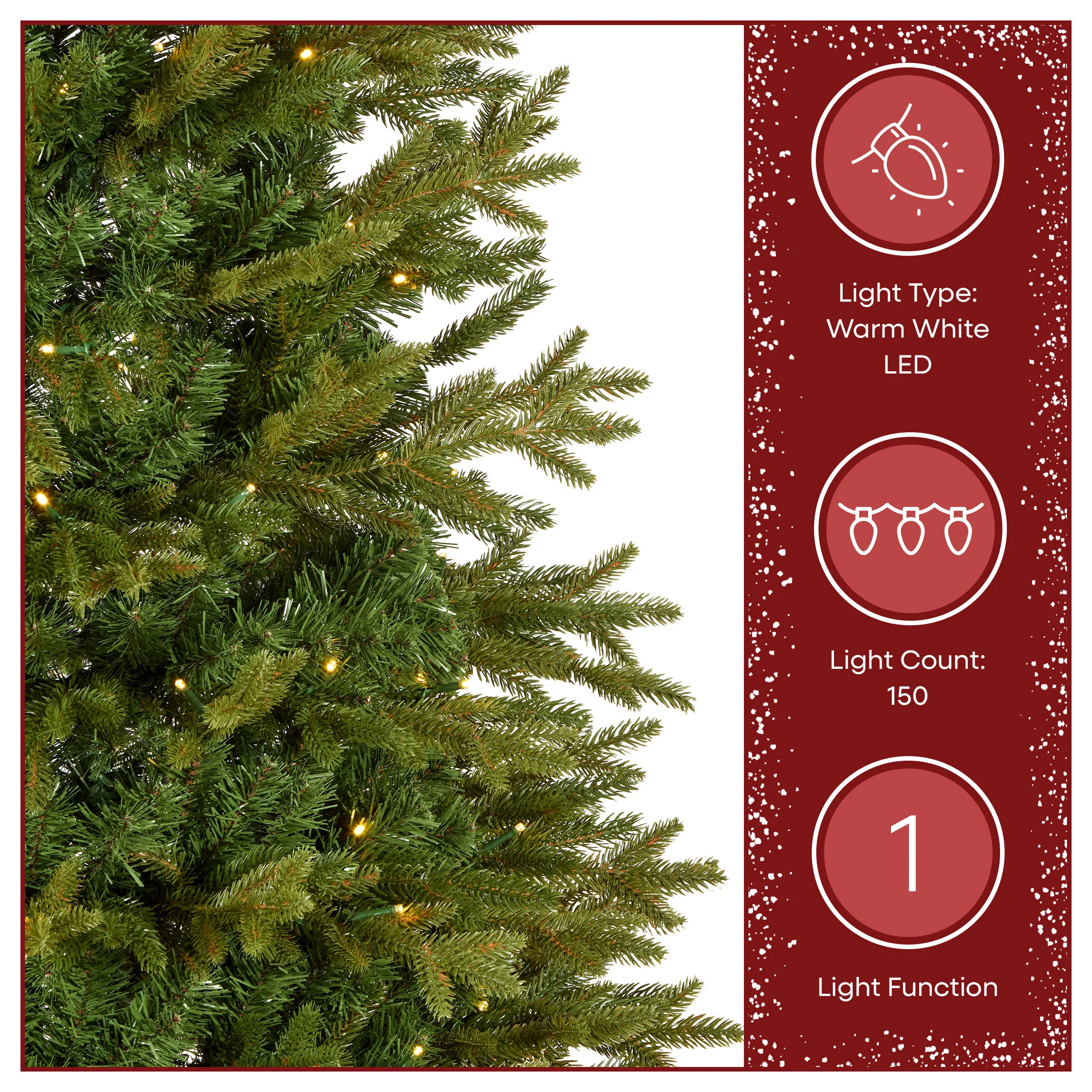 6 ft. Pre-Lit Pop-Up Pinewick Jinglepop Tree with Warm White LED Lights - Image 5