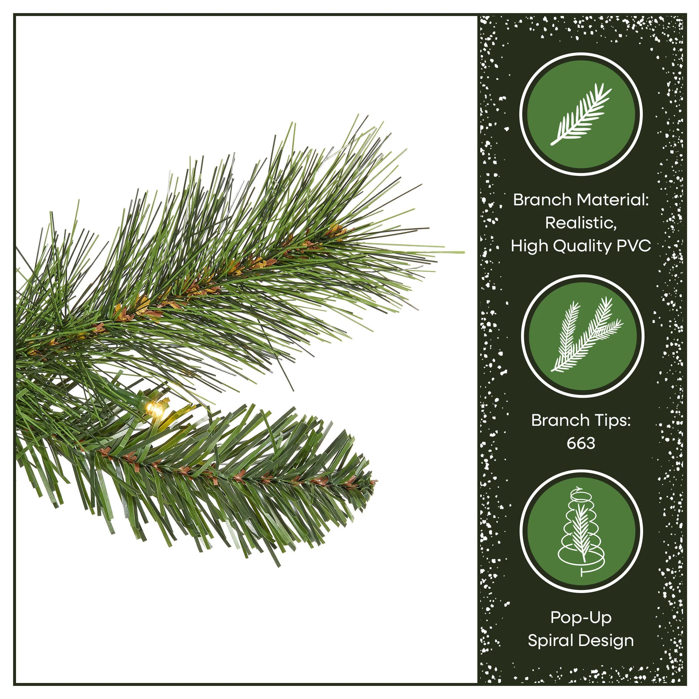 6 ft. Pre-Lit Pop-Up Pinewick Jinglepop Tree with Warm White LED Lights - Image 6