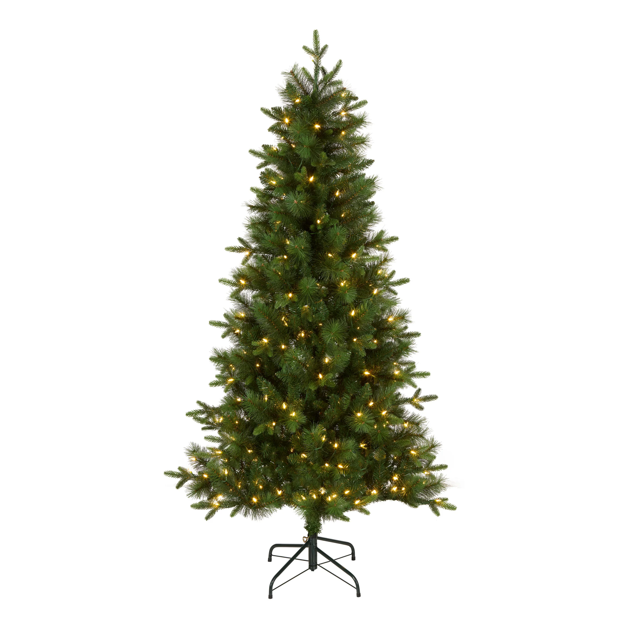 6 ft. Pre-Lit Stamford Pine Tree with Warm white LED Lights