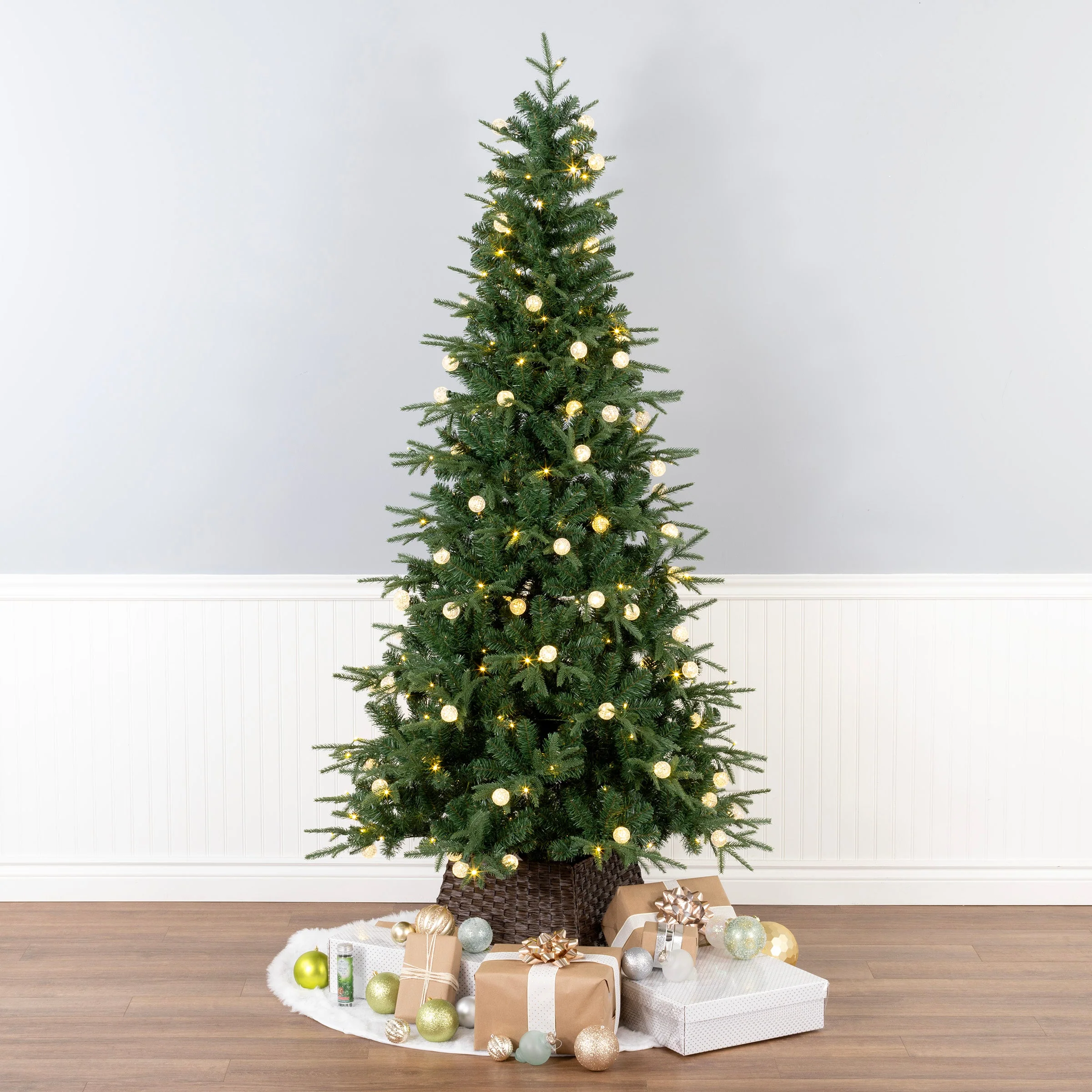 6 ft. Duxbury Slim Tree with Dual Color LED Lights, Plug-In - Image 2