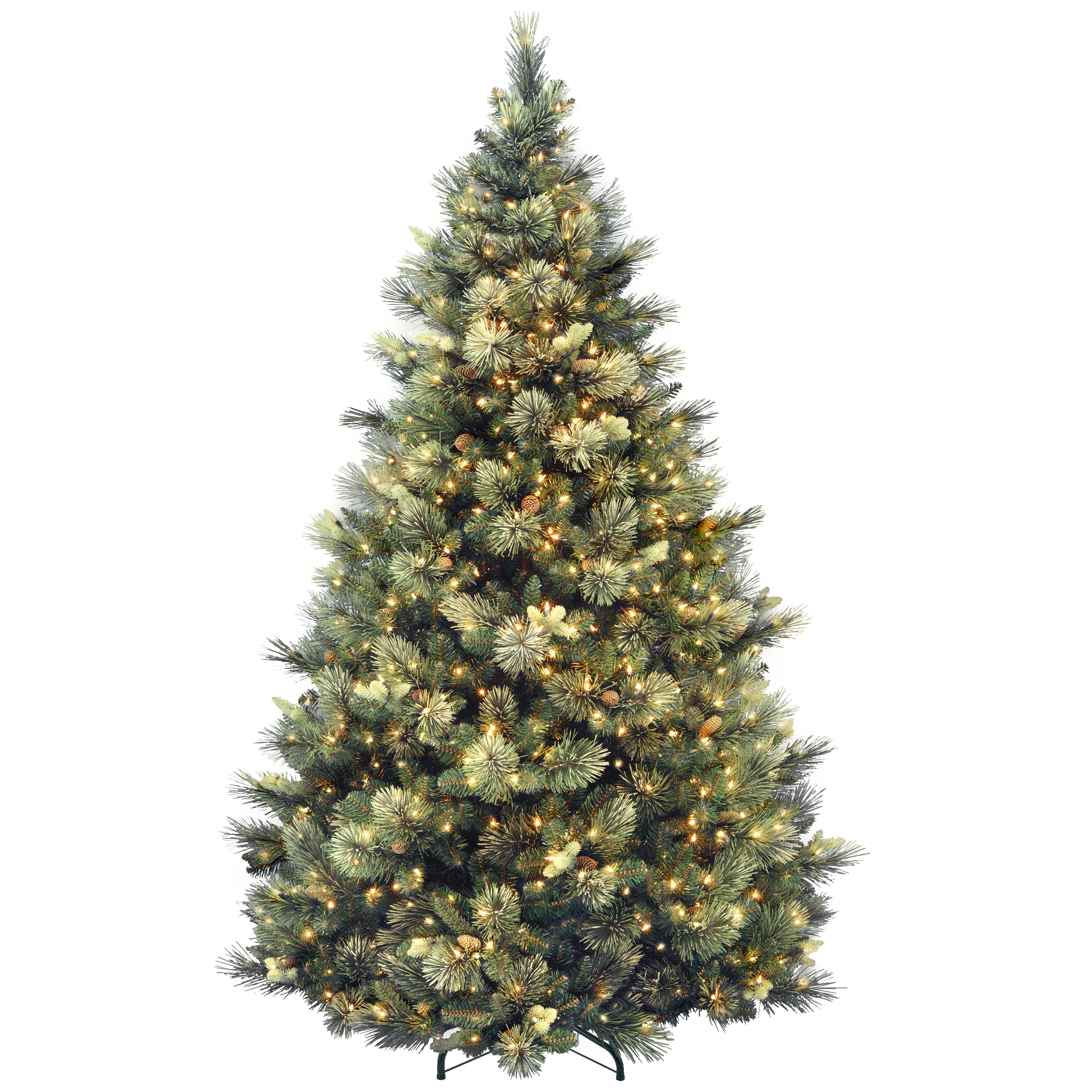 7.5 ft. Pre-Lit Carolina Pine Tree with 1000 Clear Lights, Plug-In