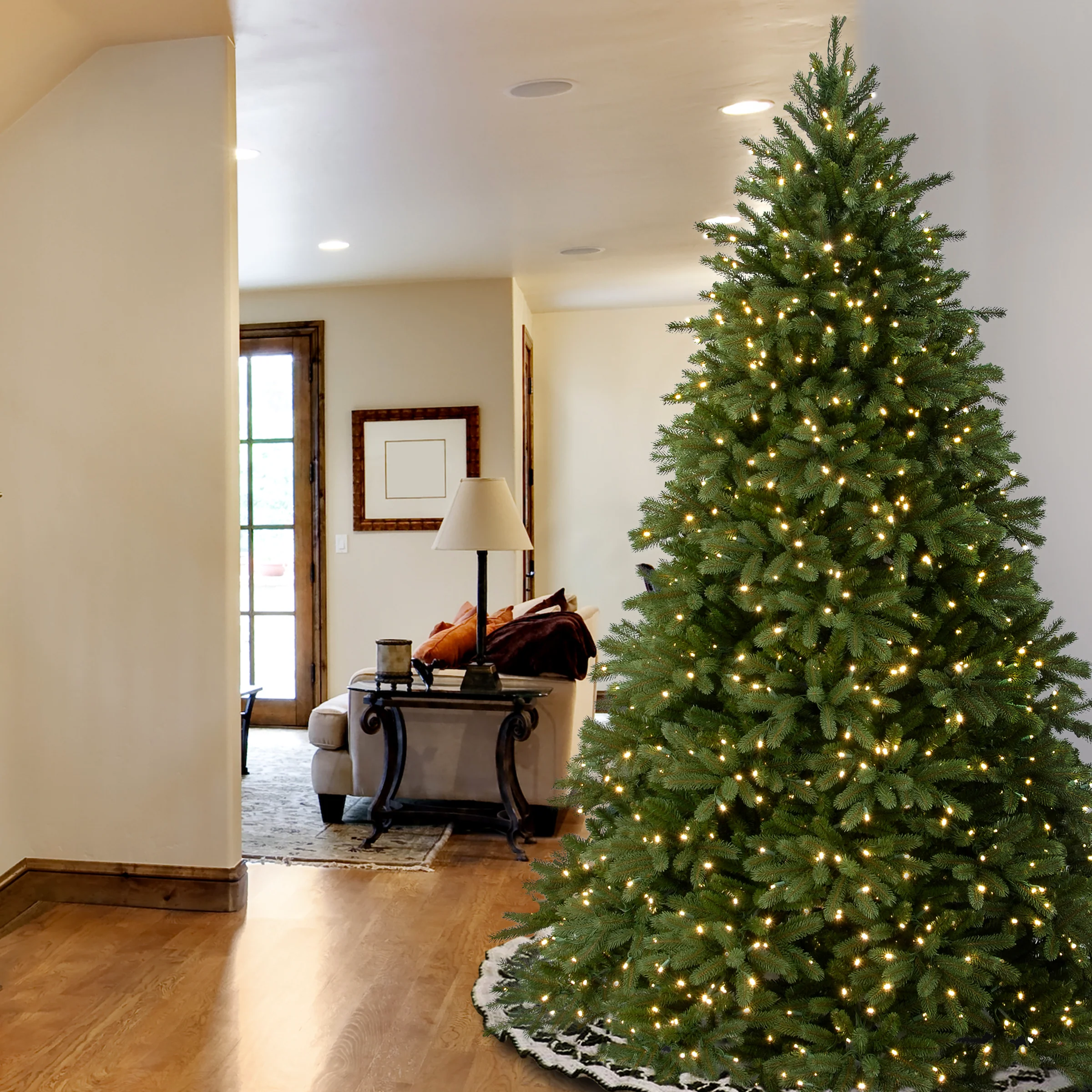 7.5 ft. Pre-Lit Jersey Fraser Fir Tree with Clear Lights, Plug-In - Image 9