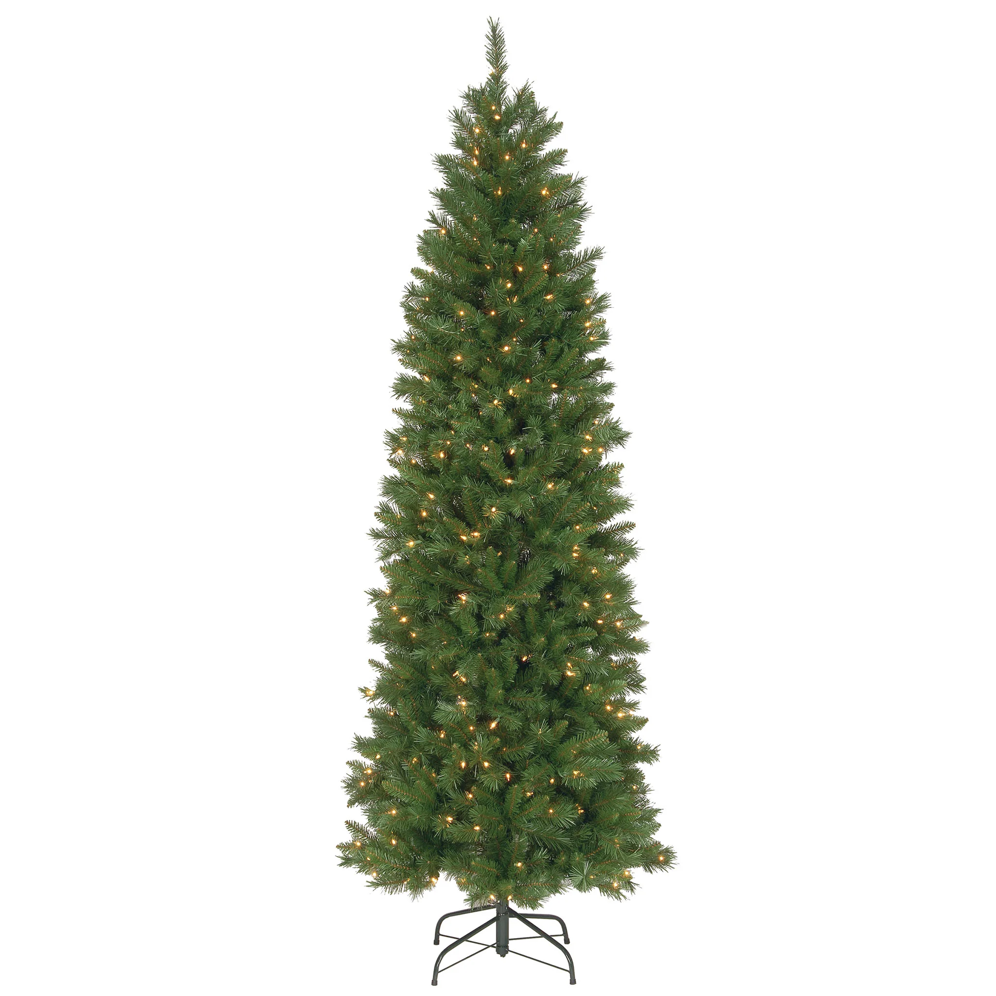 7.5 ft. Pre-Lit Pennington Fir Pencil Tree with Clear Lights
