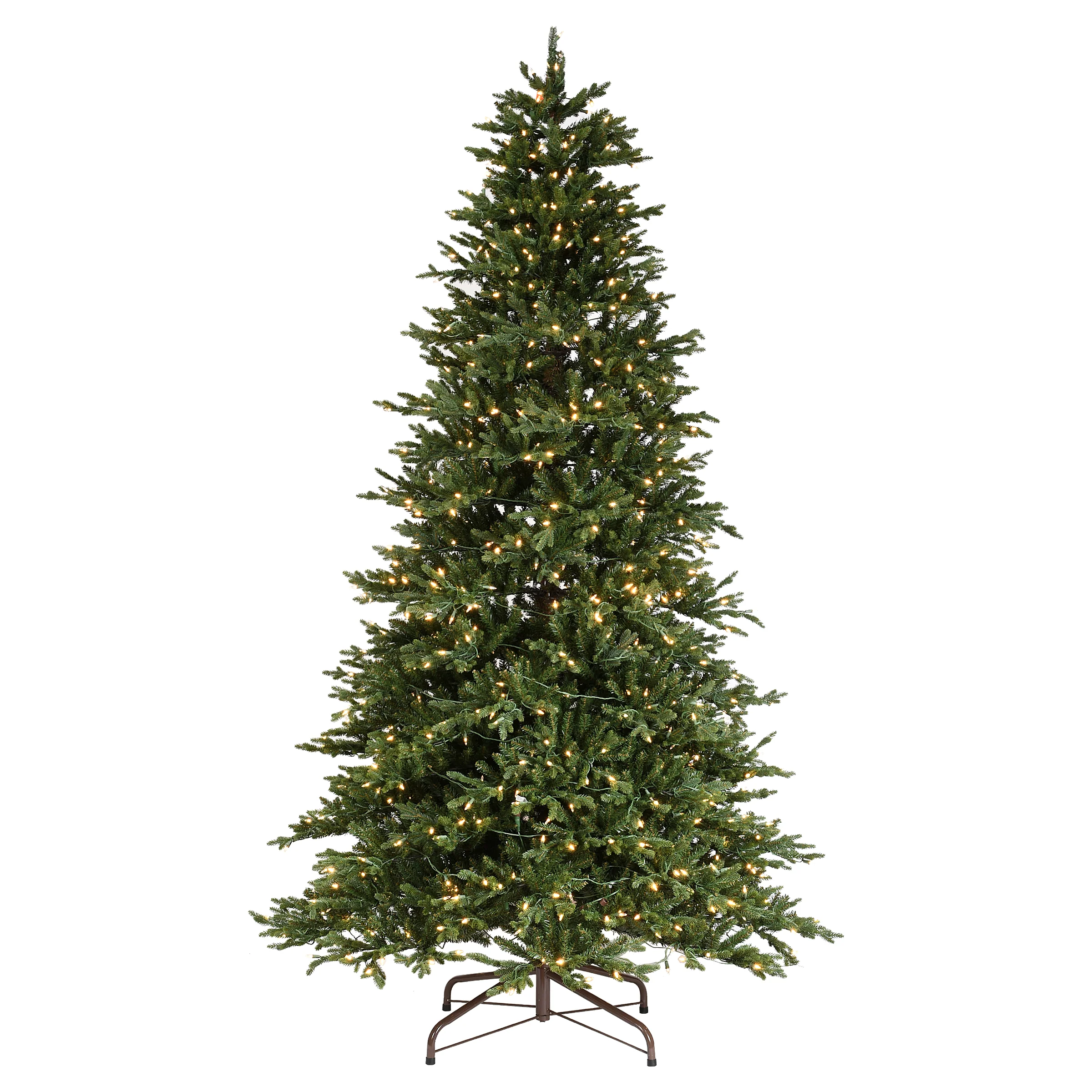 7.5 ft. Pre-Lit Pomona Pine Slim Tree with Clear Lights