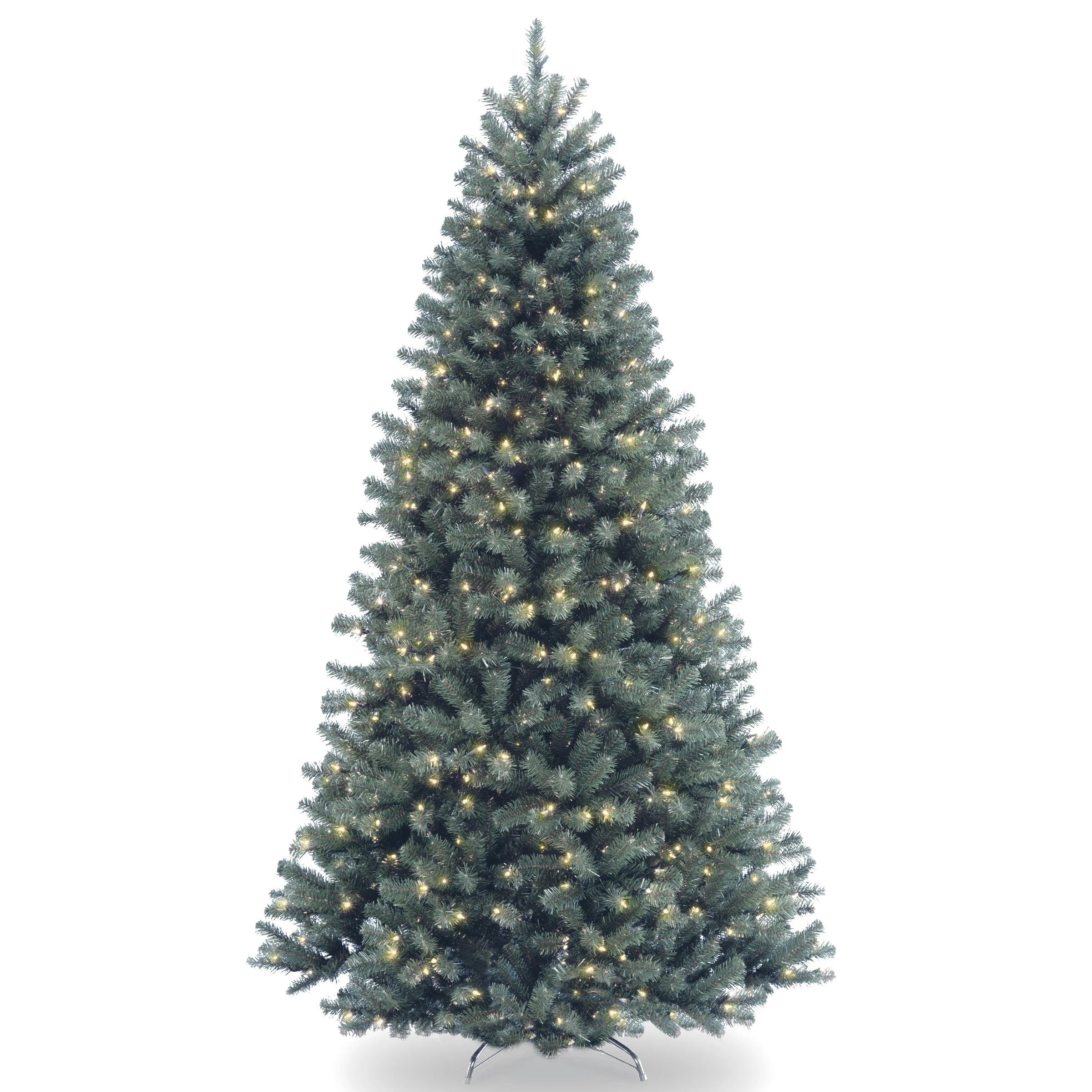 7 ft. Pre-Lit North Woods Blue Spruce Tree with Clear Lights