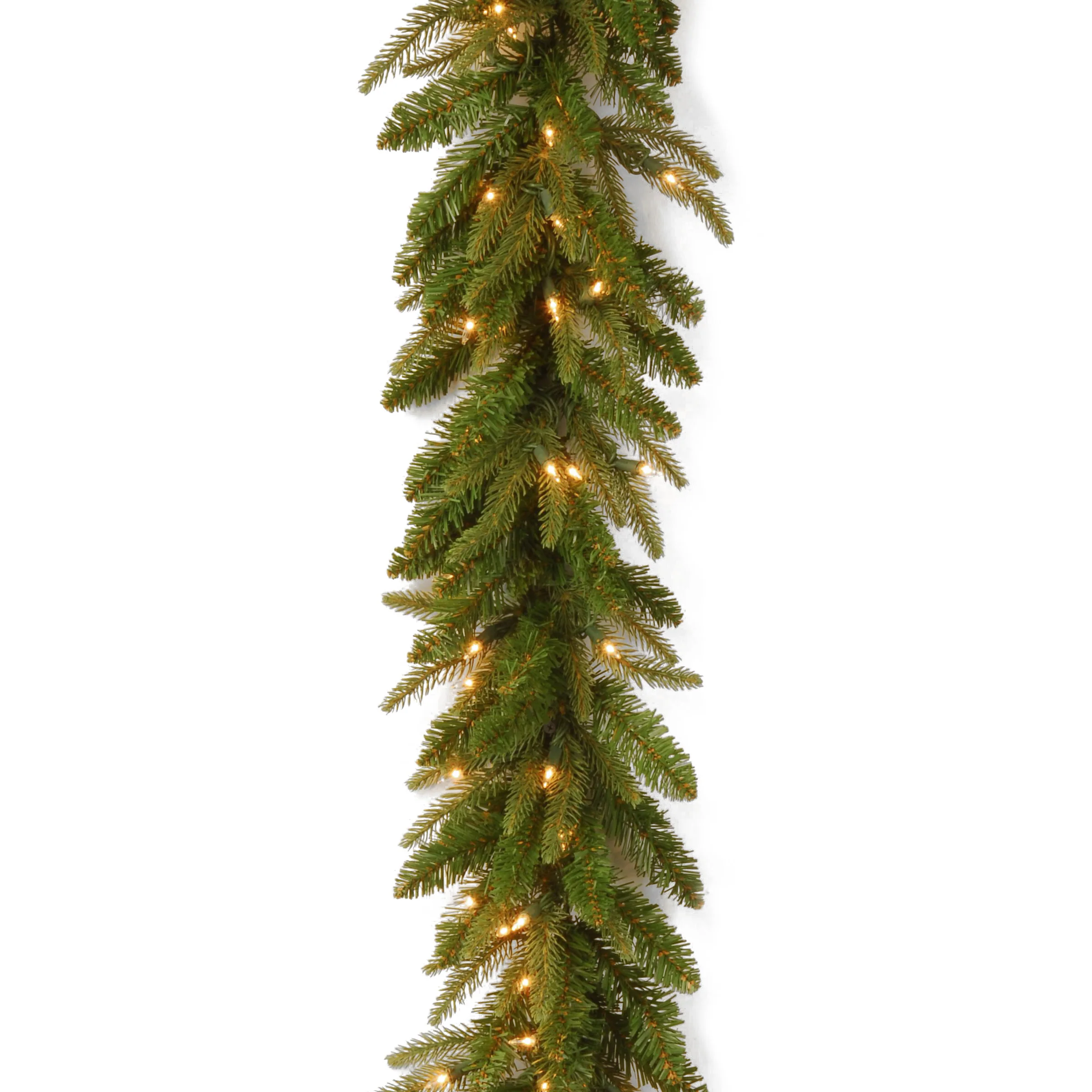9 ft. Pre-Lit Fraser Grande Garland with Clear Lights, Plug-In