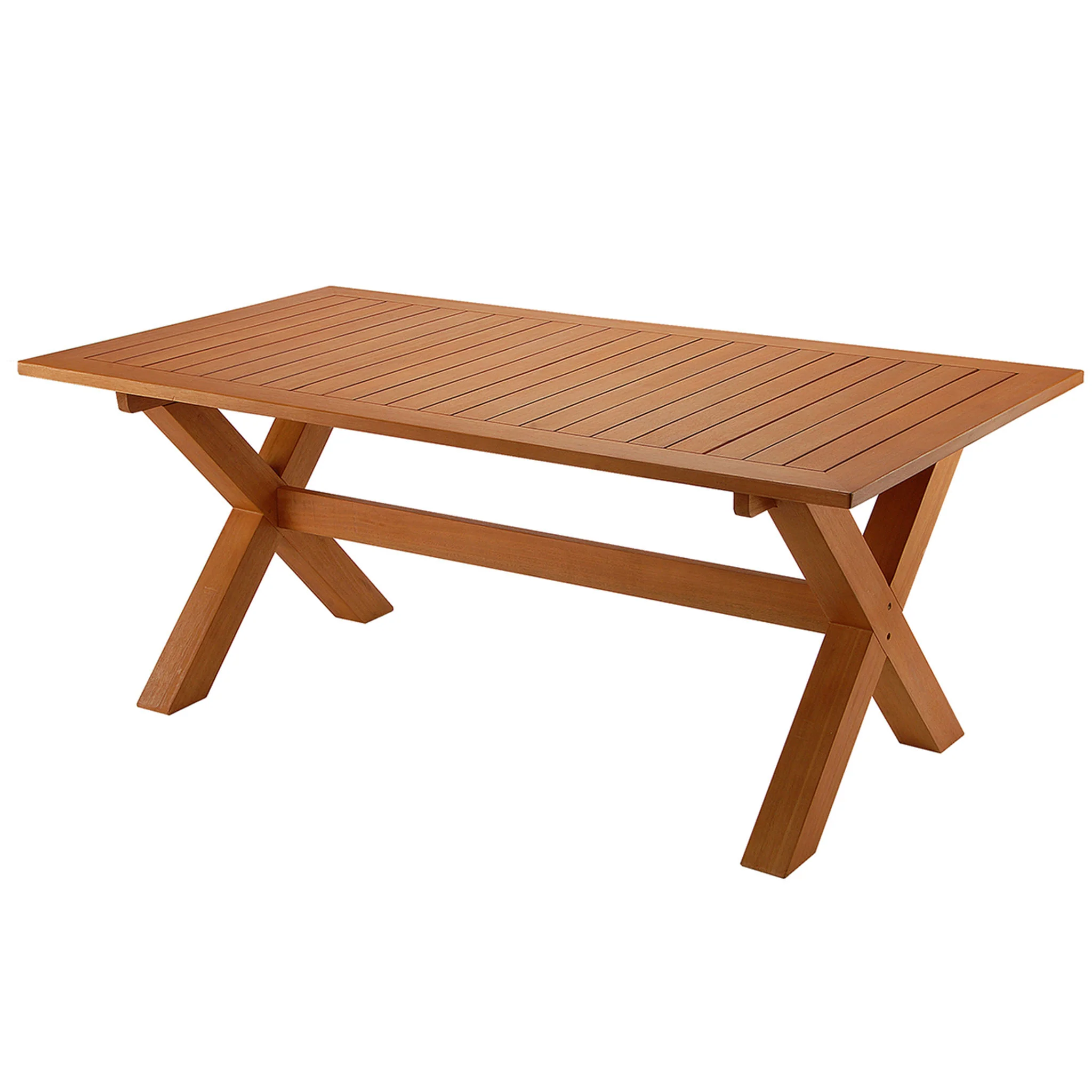 72x38x29 in. Eucalyptus Grandis Wood Farm House Style Table, Natural Color