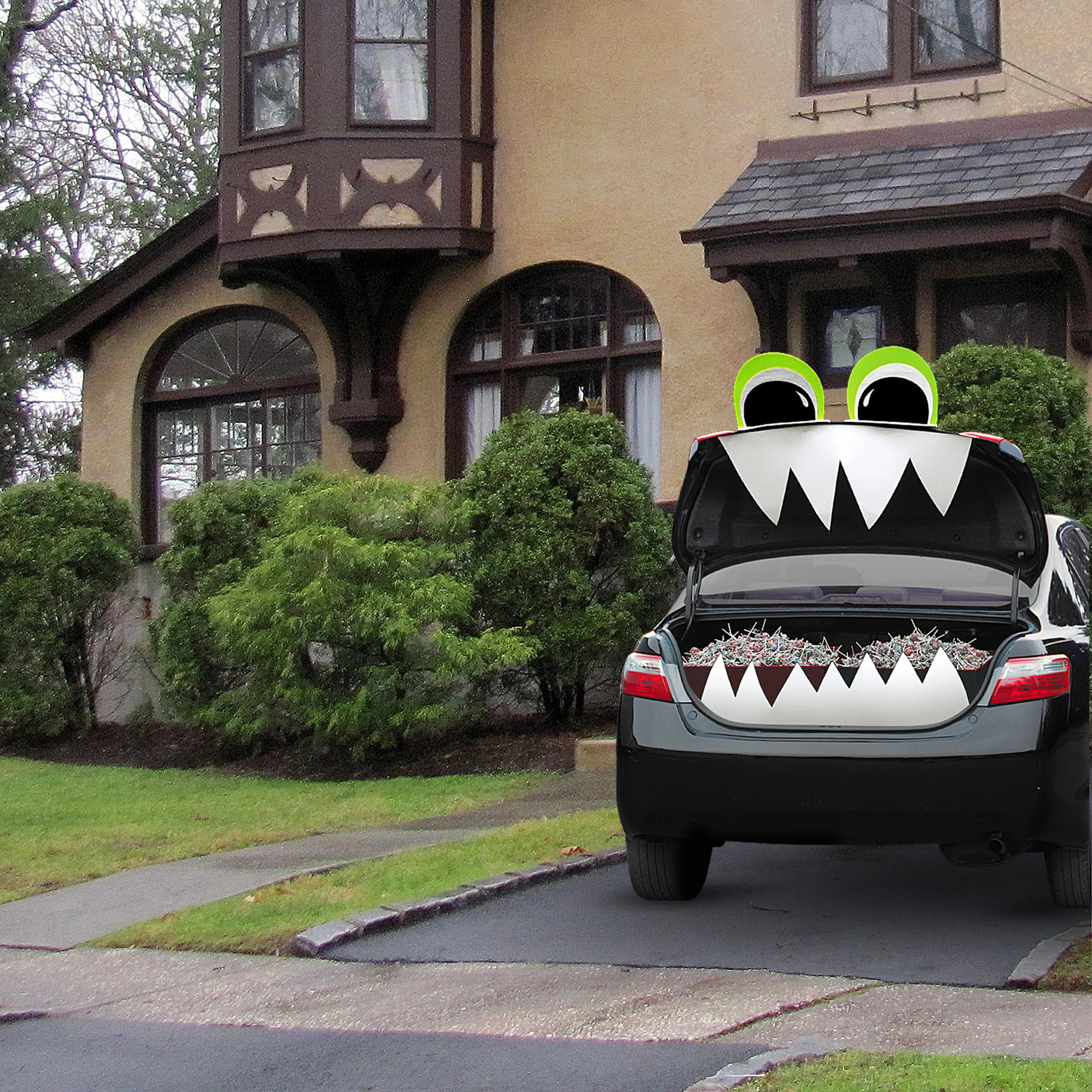 4-Piece Bright Eyes Halloween TRICKY TRUNKS Car Decoration Kit - Image 2
