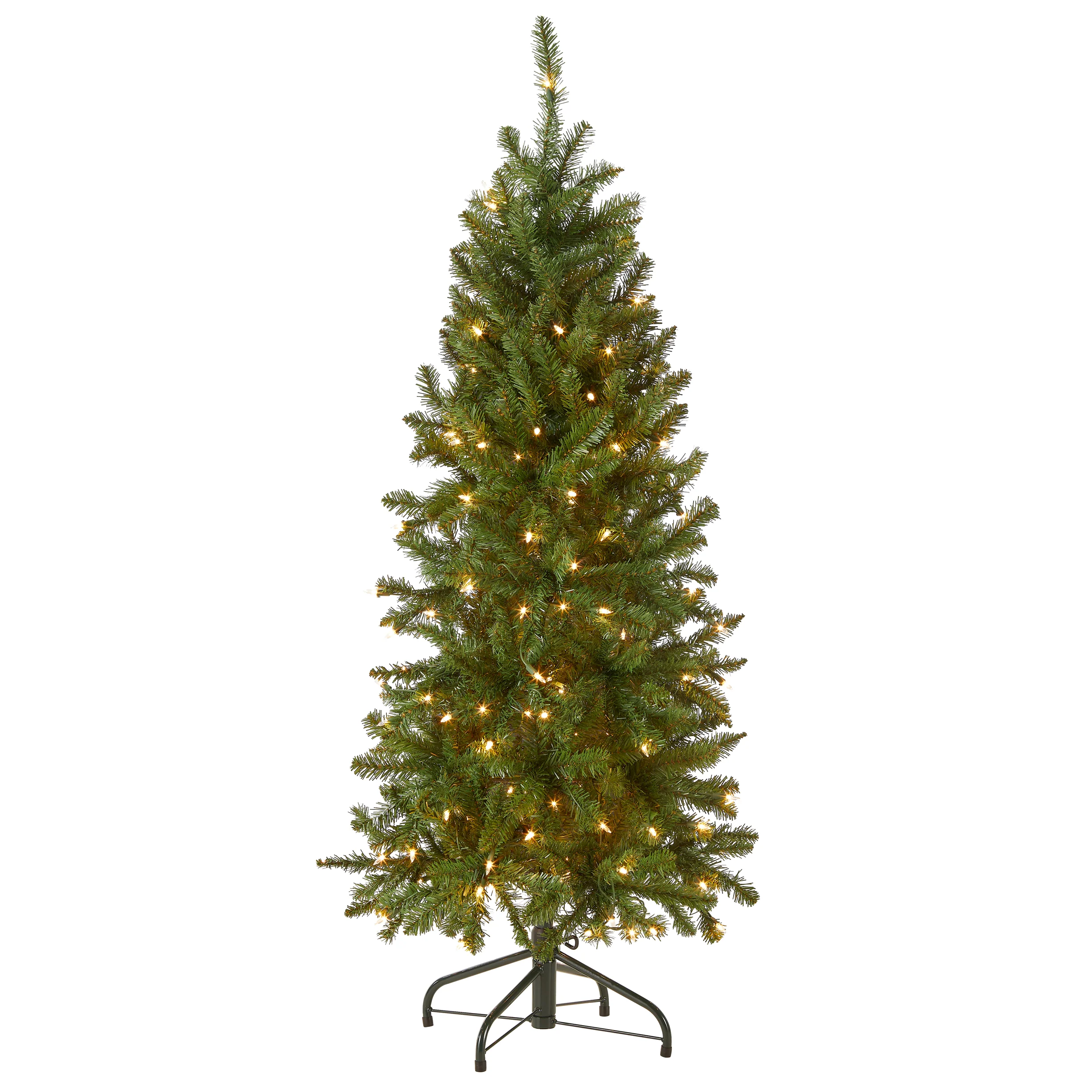 4.5 ft. Pre-Lit Kingswood Fir Pencil Tree with Clear Lights, Plug-In