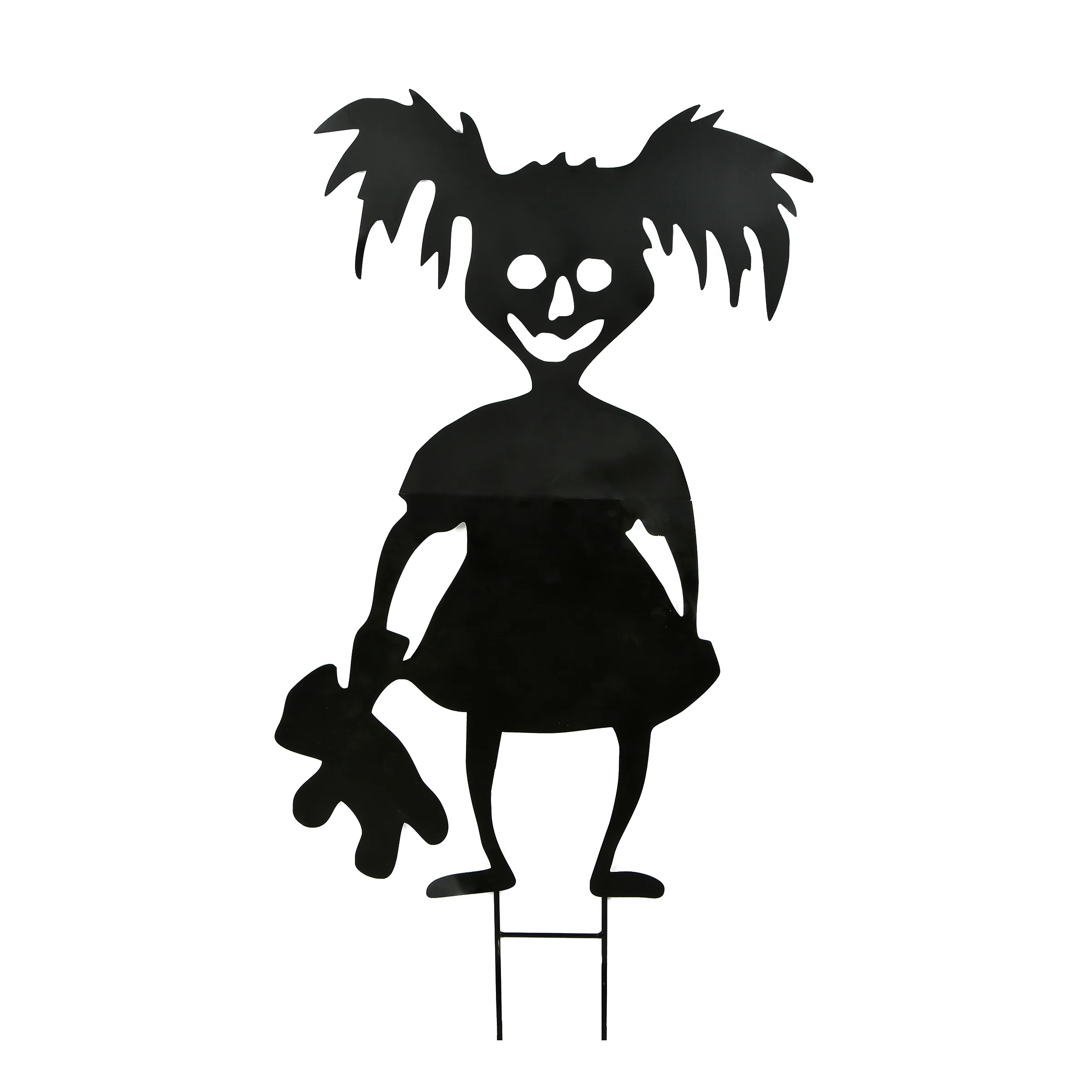 38 in. Halloween Scary Girl Garden Stakes Outdoor Lawn Decoration