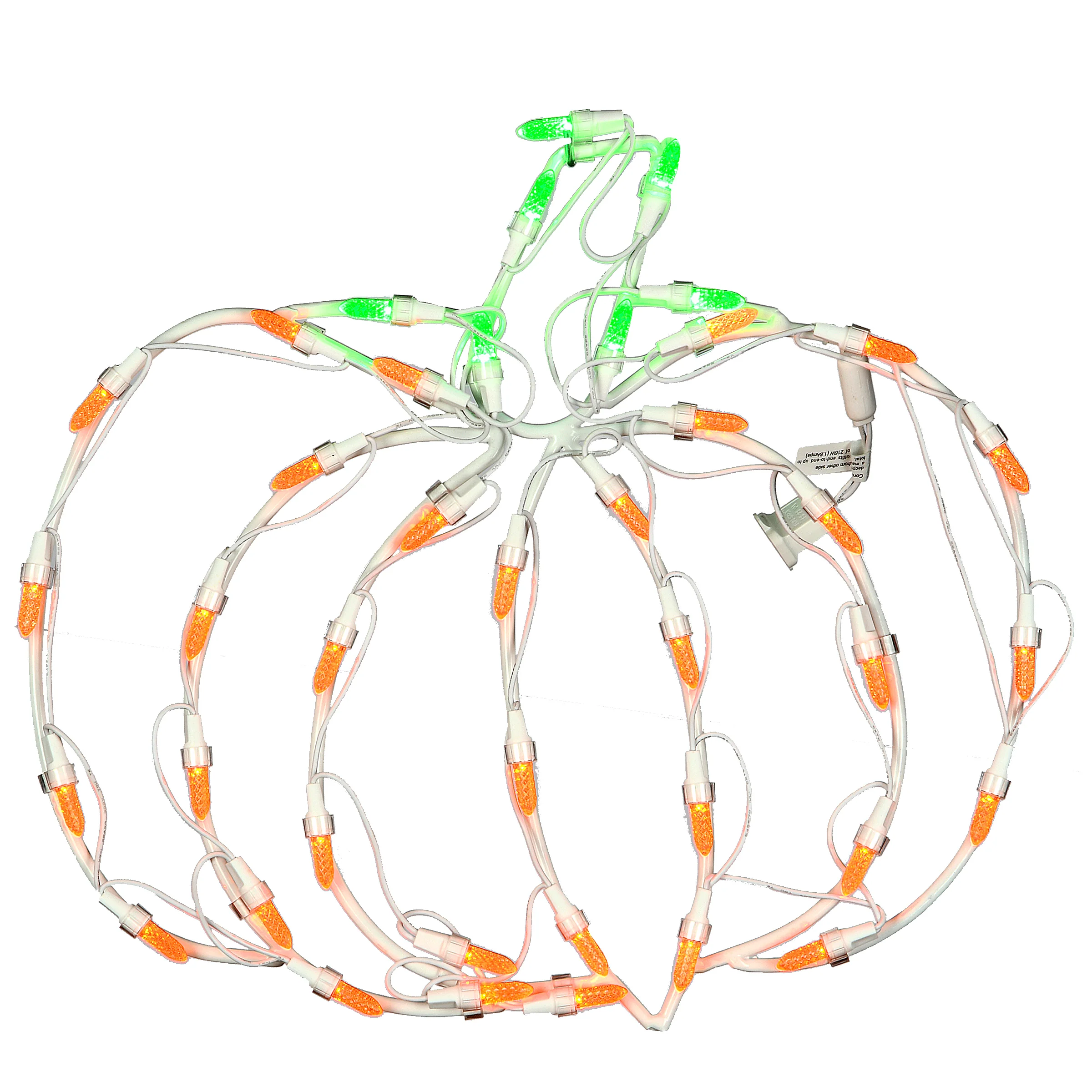 14 in. Halloween Pumpkin Lighted Sign Decoration with LED Lights