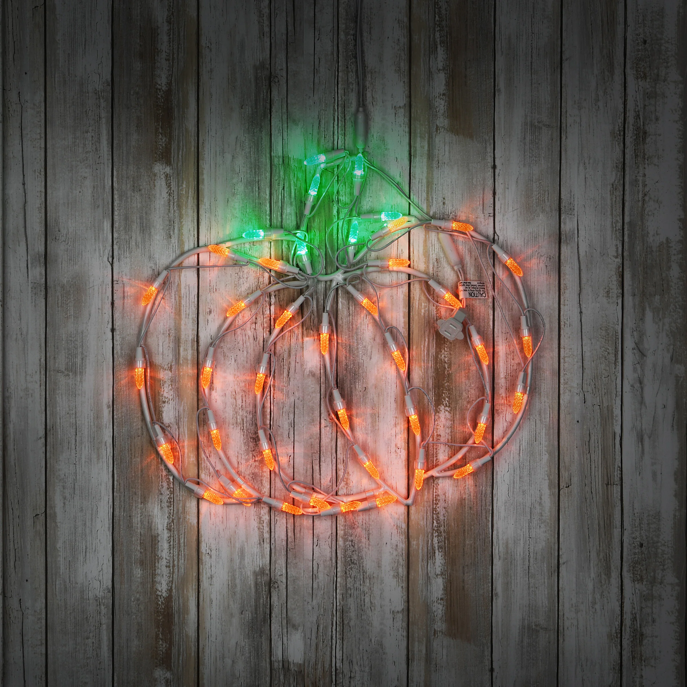 14 in. Halloween Pumpkin Lighted Sign Decoration with LED Lights - Image 2