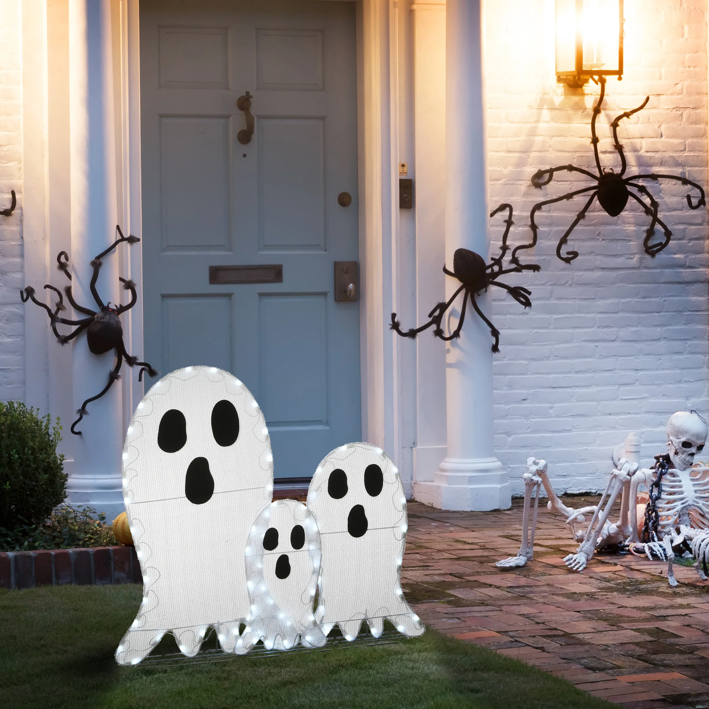 36 in. Halloween Pre-Lit Ghost Trio Outdoor Decoration with LED Lights, Plug-In - Image 2