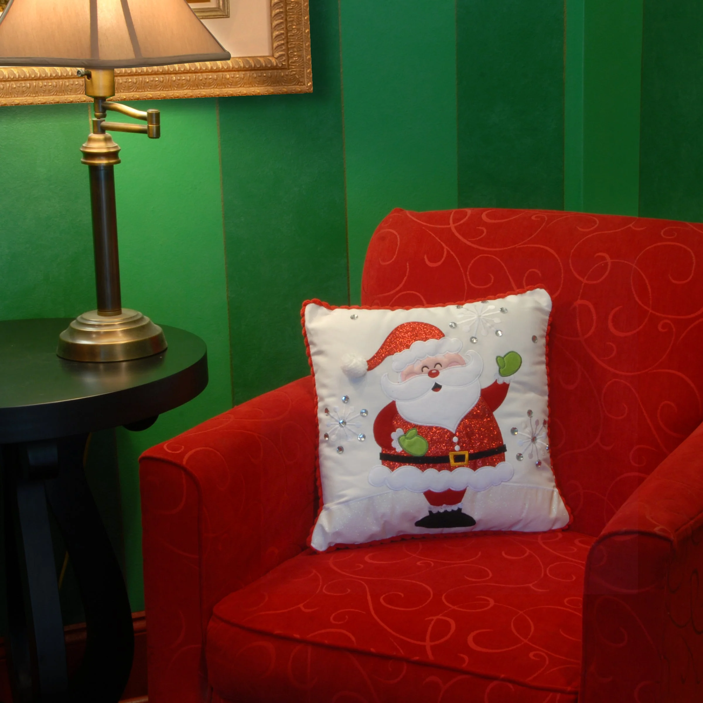 16 in. Santa Pillow - Image 2