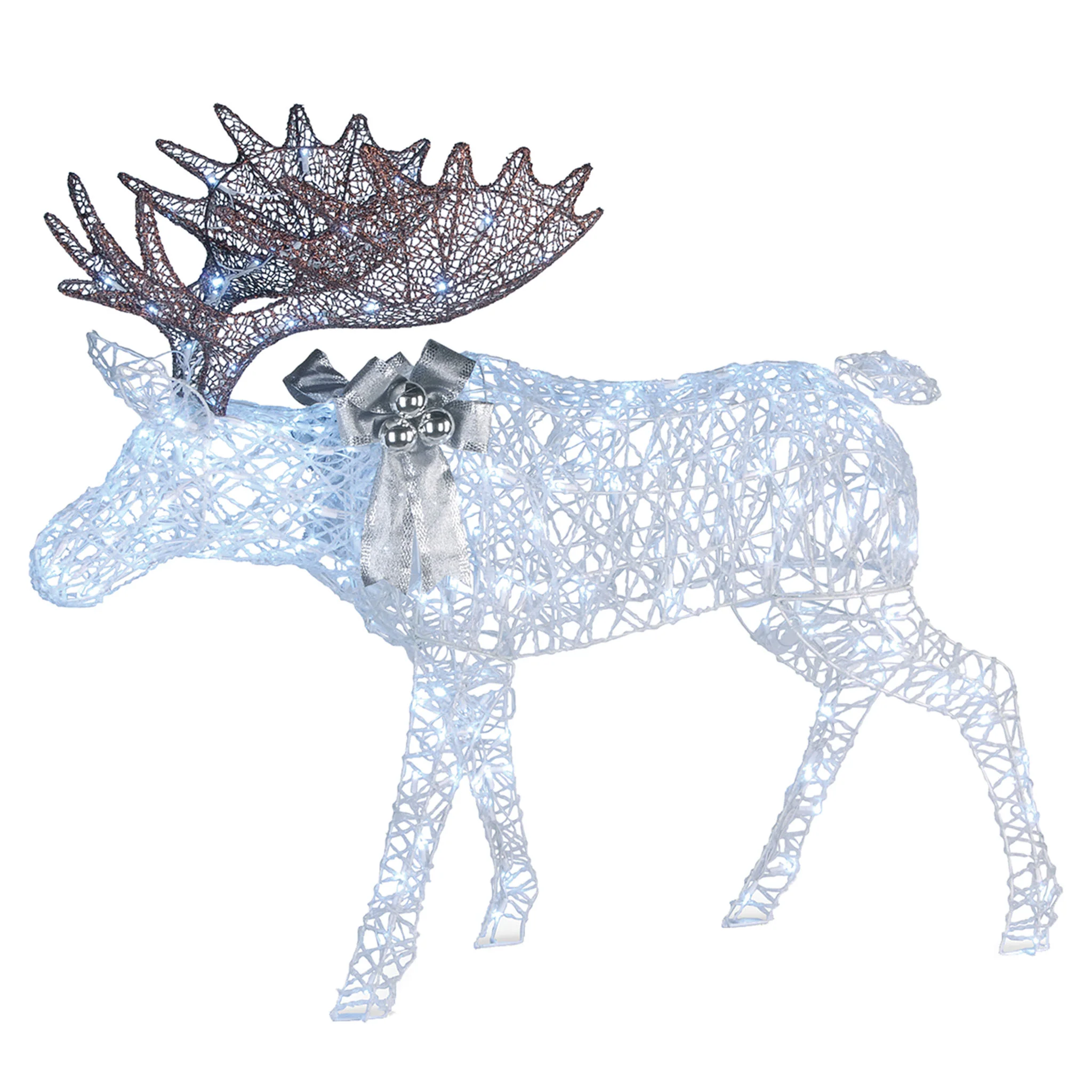 50 in. Pre-lit Moose Decoration, Plug-In